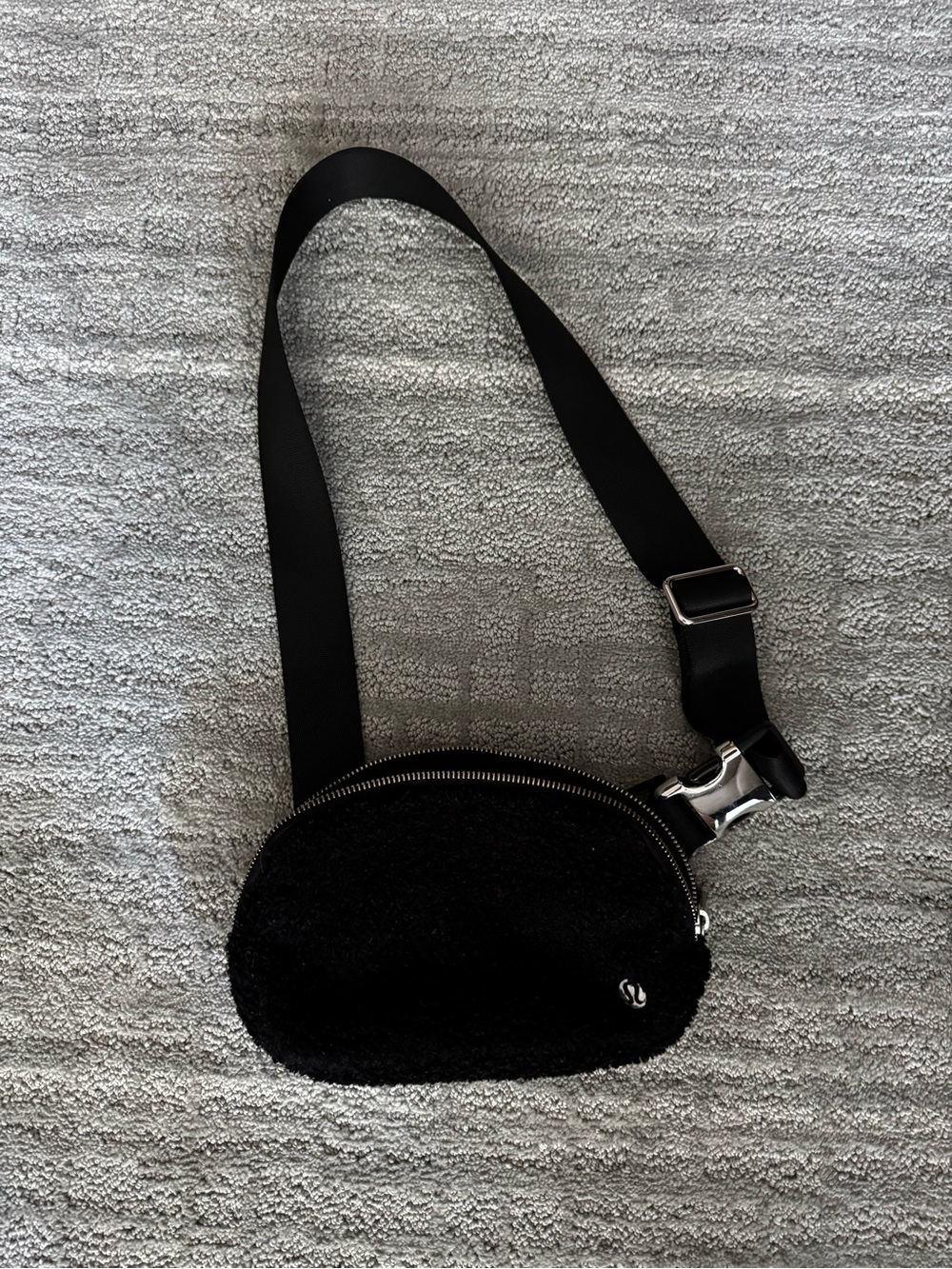 Lululemon Black Sherpa Crossbody Belt Bag